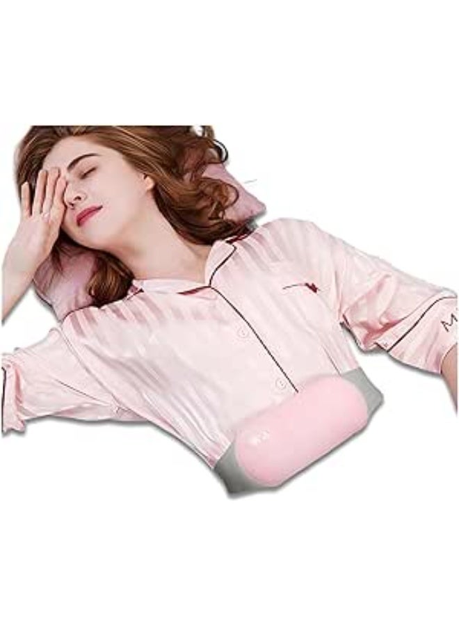 وسادة التدفئة اللاسلكية لتخفيف آلام الدورة الشهرية (لون وردي) - حزام كهربائي لراحة البطن والظهر - 3 مستويات حرارة و4 وضعيات مساج - قابل للشحن USB لتسكين آلام المعدة وتشنجات الدورة - Image 2